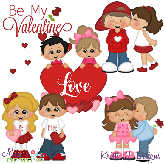 Be My Valentine SVG Cutting Files Includes Clipart - Click Image to Close